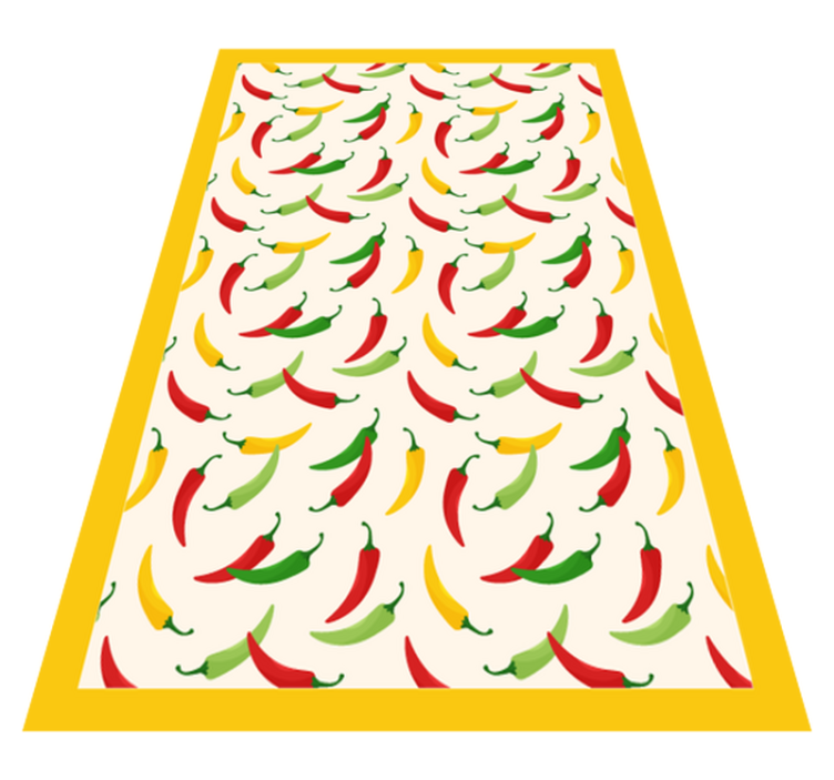 Hot chili Pepper's kitchen vinyl rug - TenStickers