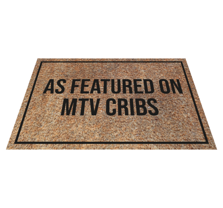 As featured on MTV cribs custom rug - TenStickers