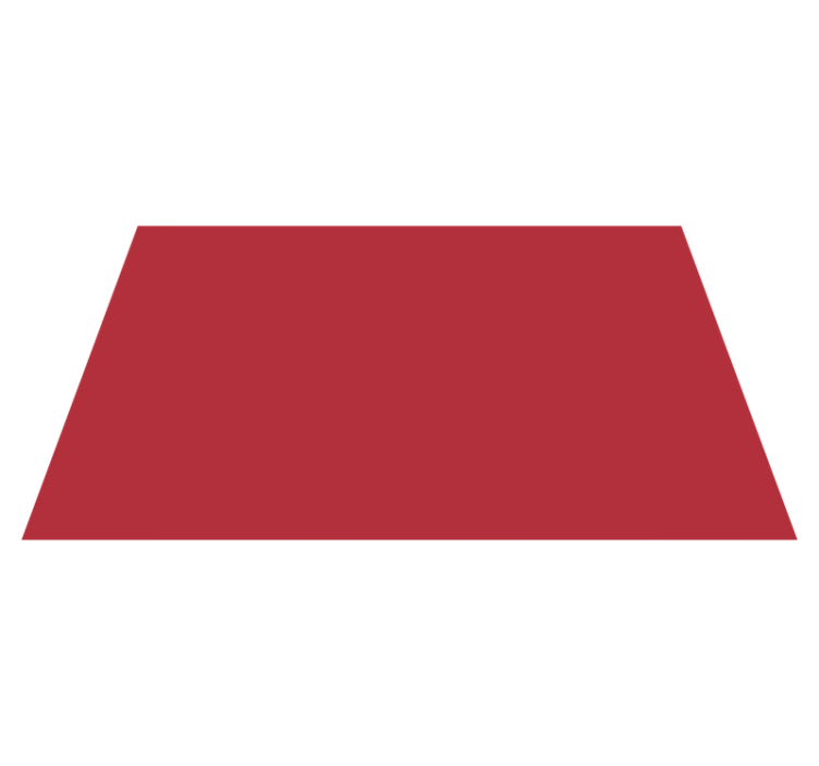 Red rectangular modern rug - TenStickers