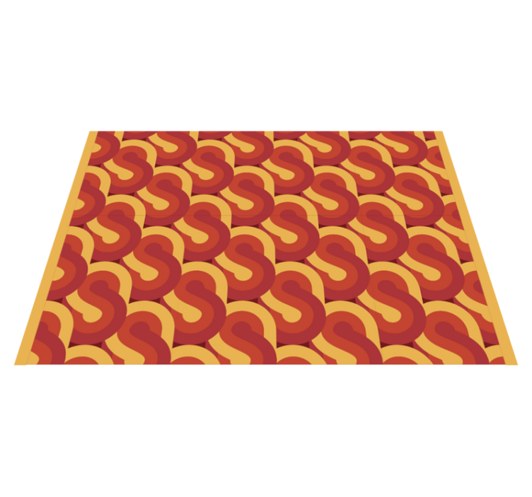 Dynamic retro design vintage vinyl rug - TenStickers
