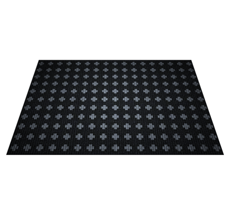 Intersecting Cross Arrangement minimalist vinyl rug - TenStickers