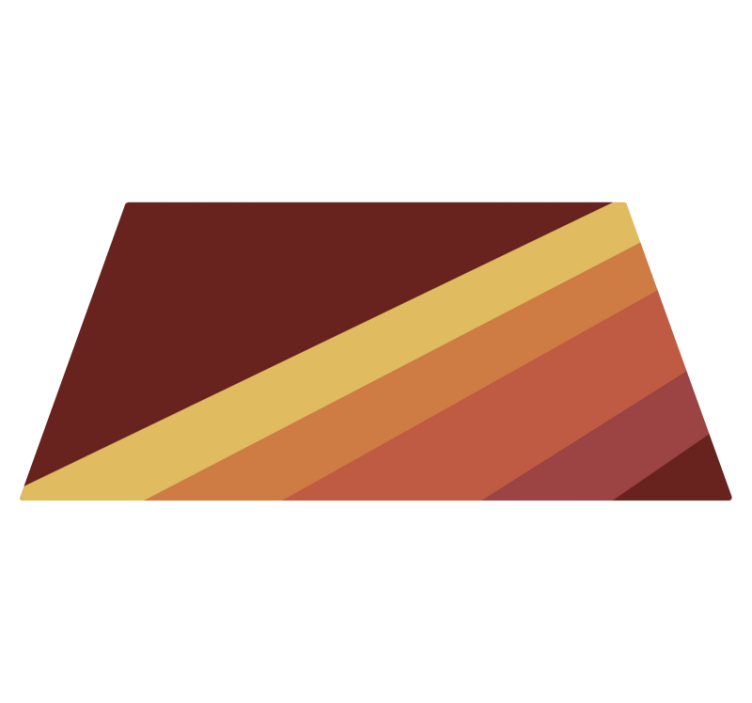 Vibrant Striped Motif minimalist vinyl rug - TenStickers