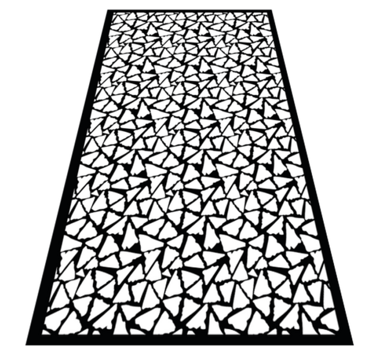 Crisp stone pattern kitchen vinyl rug - TenStickers