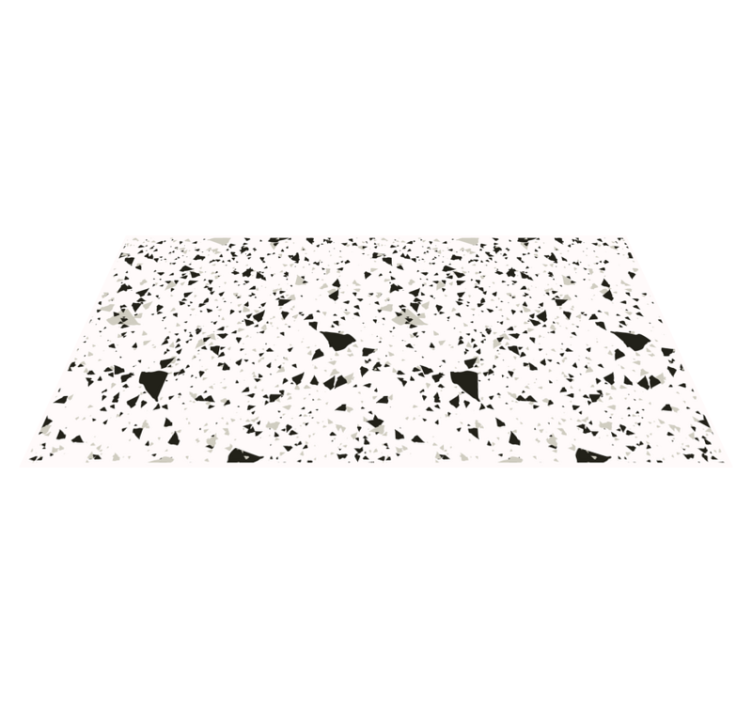Gray, white and black terrazzo texture carpet - TenStickers