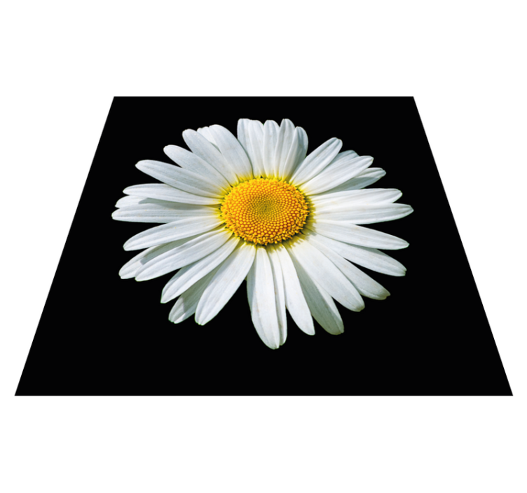 Daisy Blossom flower vinyl rug - TenStickers
