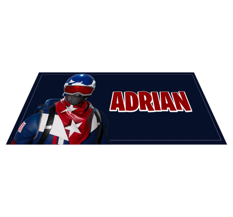 Custom hero design vinyl rug - TenStickers