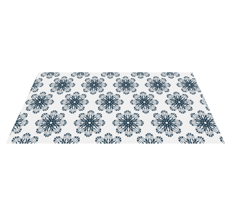 Intricate snowflake christmas vinyl rug - TenStickers