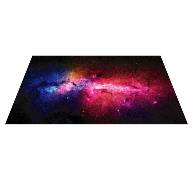 Bright and colourful universe nature vinyl rug - TenStickers