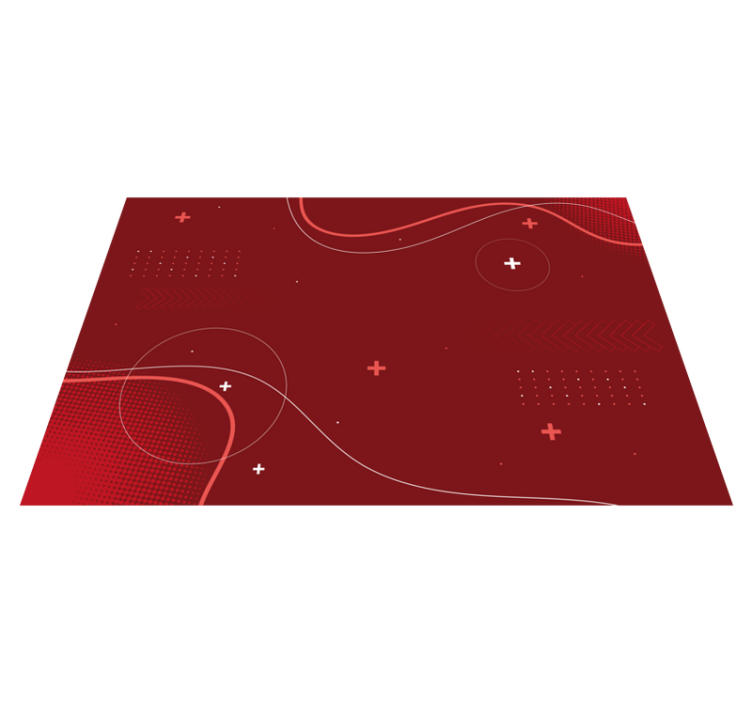 Dynamic Abstract Patterns modern vinyl rug - TenStickers