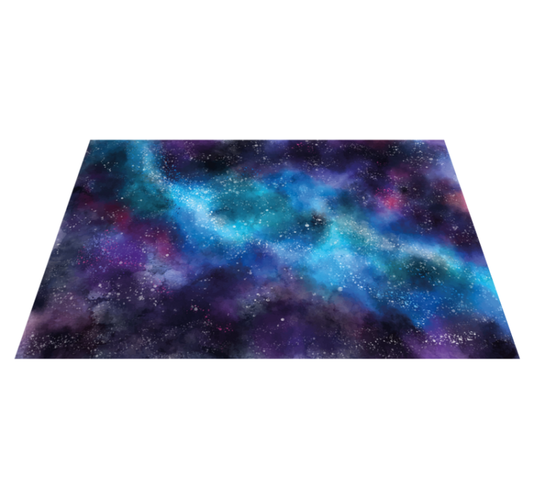 Cosmic Fantasy bedroom vinyl rug - TenStickers