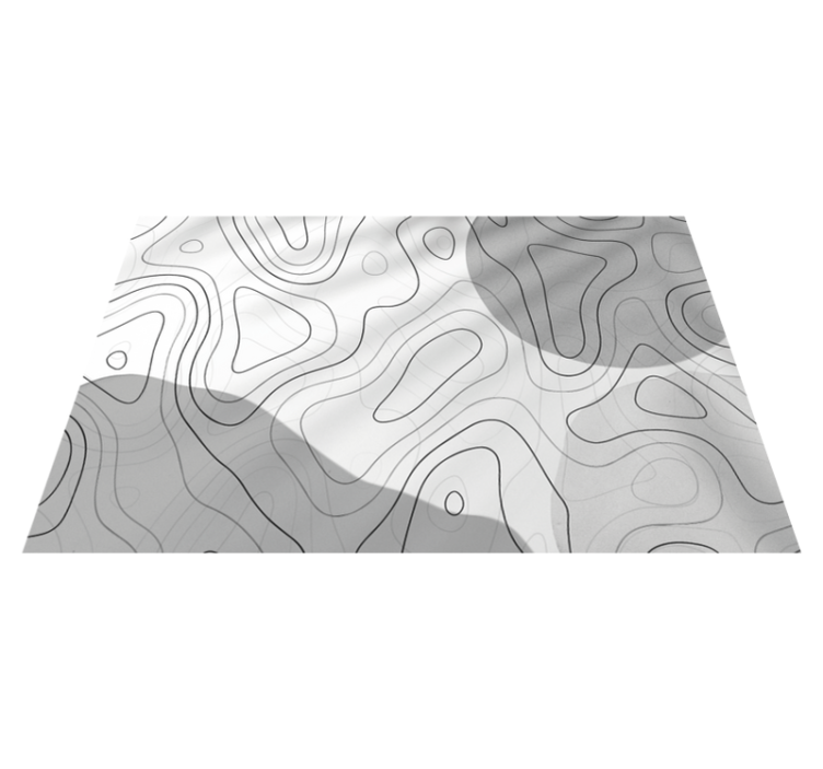 Abstract Linear Patterns minimalist vinyl rug - TenStickers