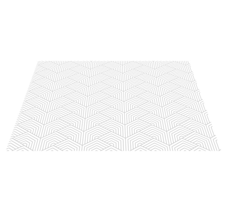 Grey hexagon pattern geometric vinyl rug - TenStickers