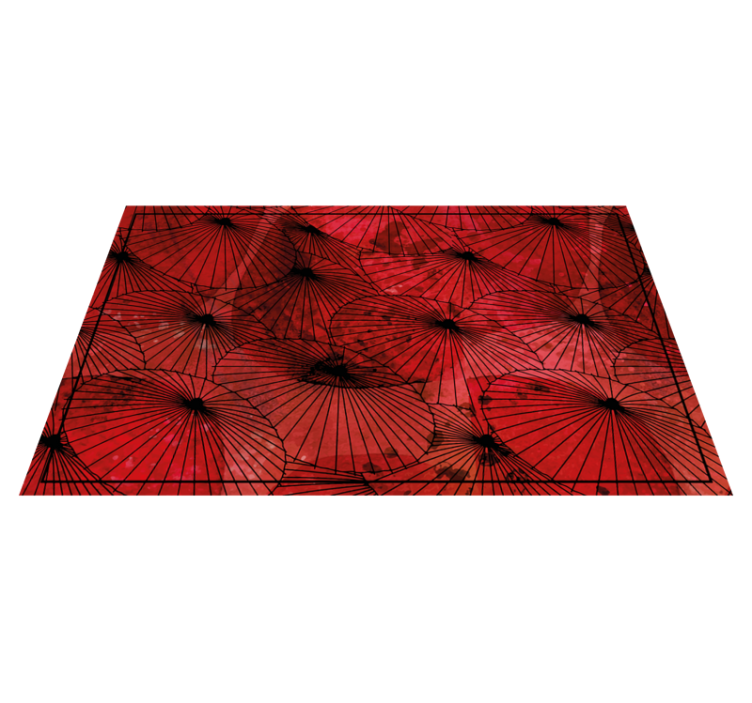 PATTERNED RED TEXTURE textured vinyl rug - TenStickers