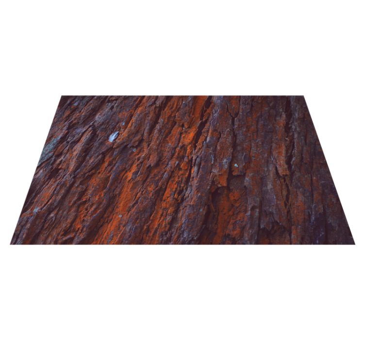 Rustic bark wood vinyl rug - TenStickers