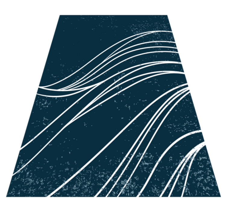 Water geometric art vinyl rugs - TenStickers