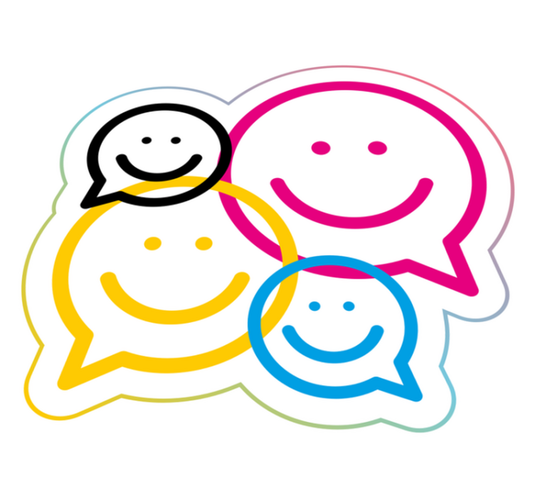 Smiley Face Collection teenager vinyl rug - TenStickers