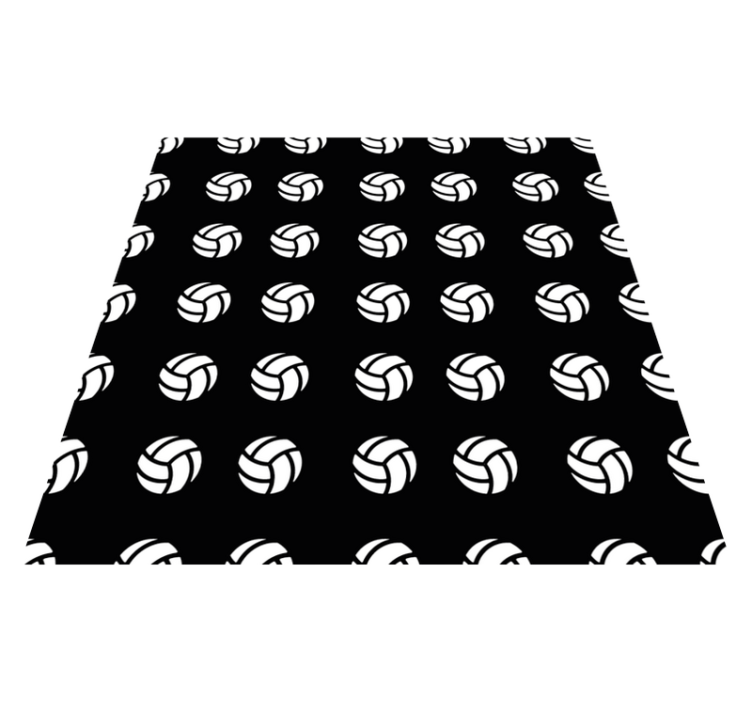 VOLLEYBALL PATTERN gaming vinyl rug - TenStickers