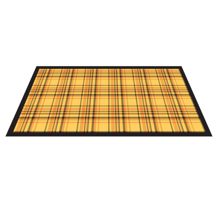 Classic Plaid Pattern stripes vinyl rug - TenStickers