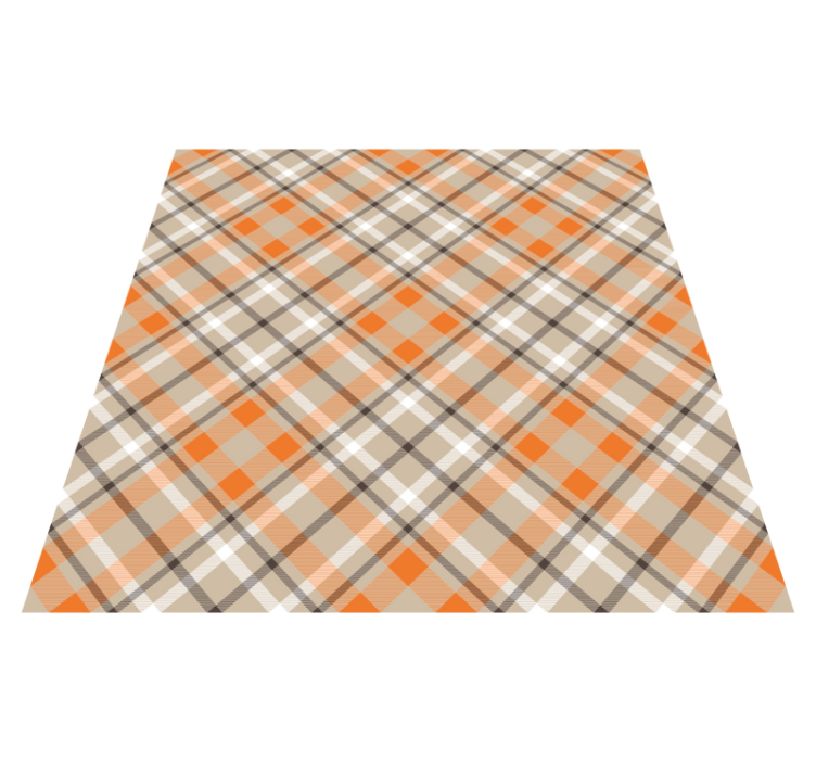 Plaid Pattern Style stripes vinyl rug - TenStickers