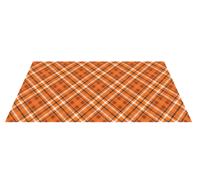 Plaid Patterned Style stripes vinyl rug - TenStickers