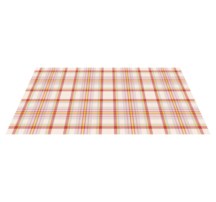 Scottish tartan patterned rectangular rug - TenStickers