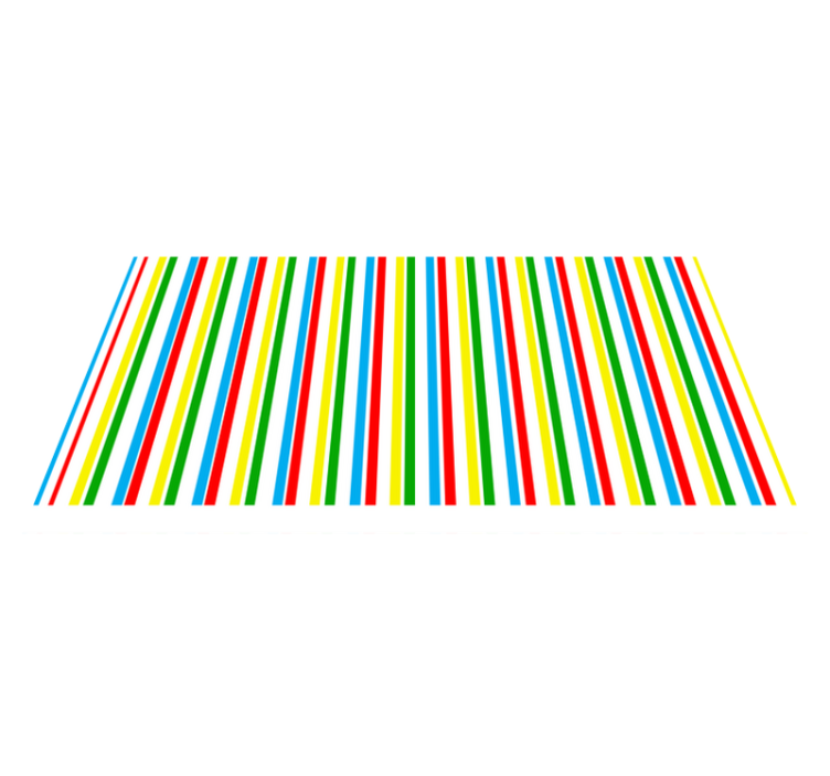 Colorful vertical pattern stripes vinyl rug - TenStickers