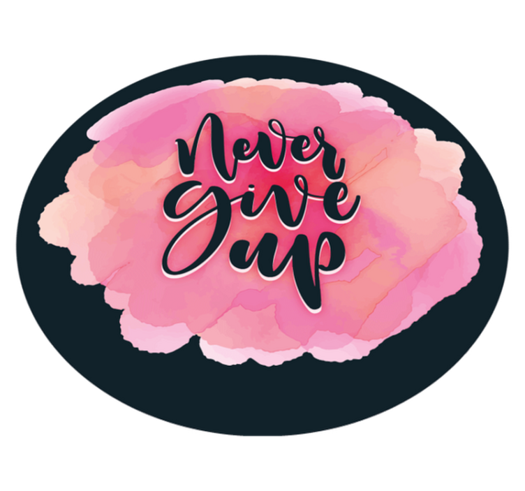 Custom vinyl rug persevere unwaveringly - TenStickers