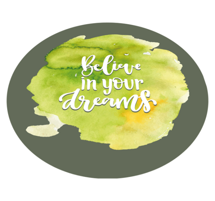 Believe In Dreams custom vinyl rug - TenStickers