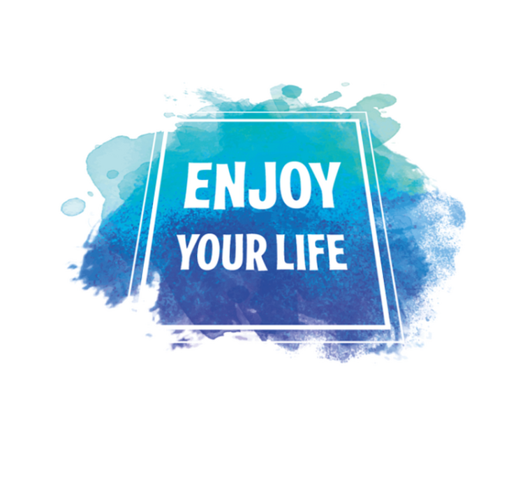 Savor your existence custom vinyl rug - TenStickers