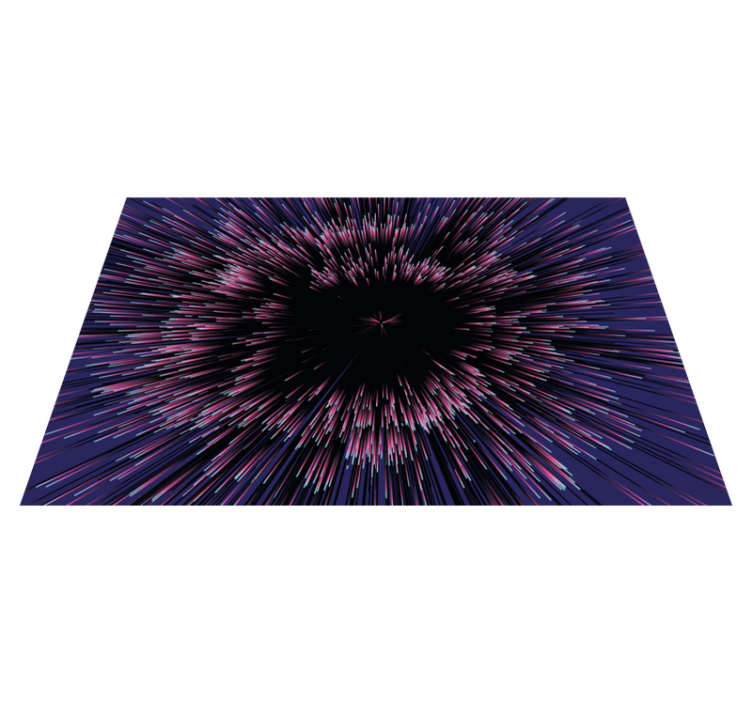 Dynamic burst effect vinyl rug - TenStickers
