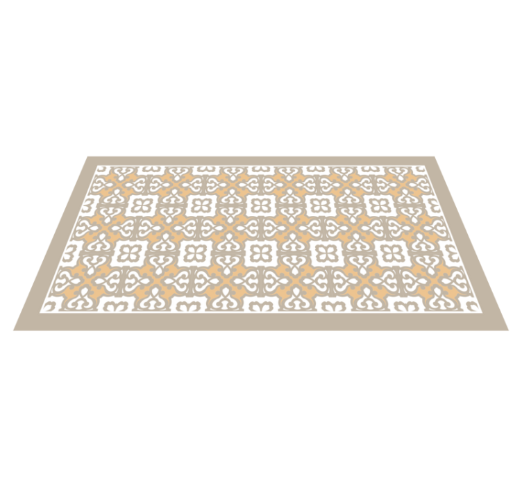Mosaic vinyl rug with stylish decorative designs - TenStickers