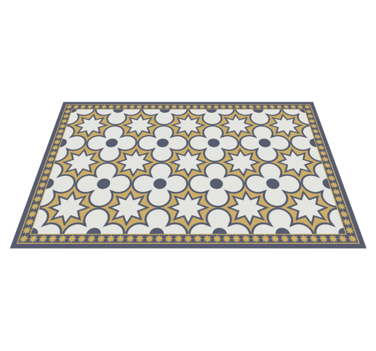 Star Mosaic Arrangement tile vinyl rug - TenStickers