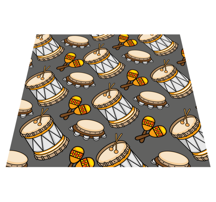 Gaming vinyl rug with instrument design - TenStickers