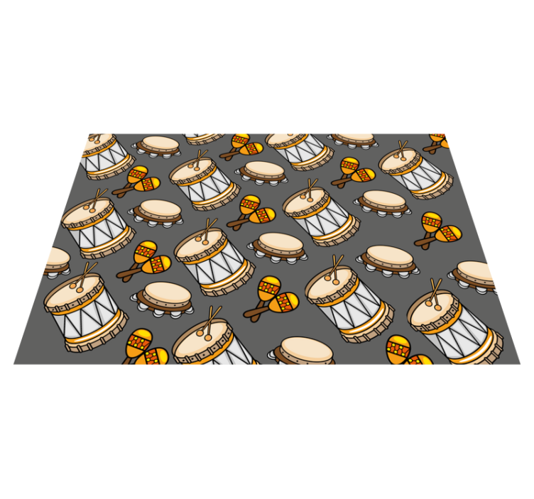 Vinyl rug musical instruments collection - TenStickers