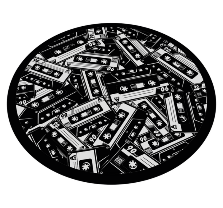 Vinyl rug cassette tape design - TenStickers