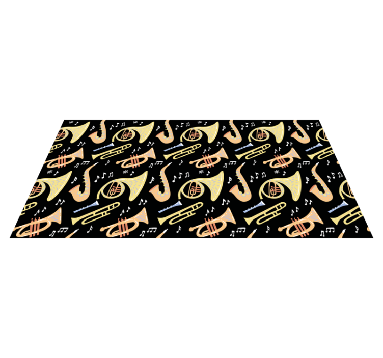 Event vinyl rug musical instrument designs - TenStickers