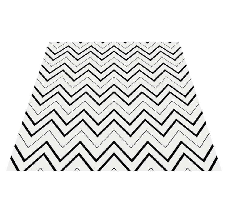 Minimalist vinyl rug in chevron pattern style - TenStickers