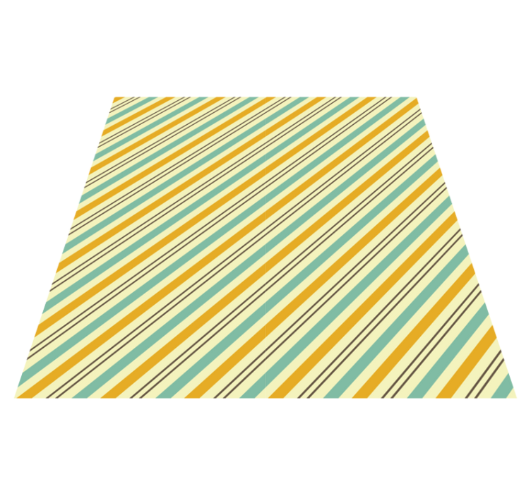 Lively striped vinyl rug stripes vinyl rug - TenStickers