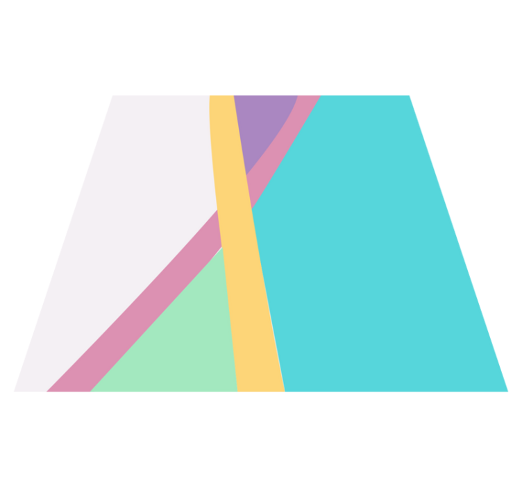 Modern vinyl rug in vibrant abstract layers - TenStickers