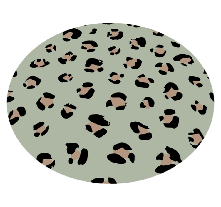 Animal print vinyl rug leopard print style - TenStickers
