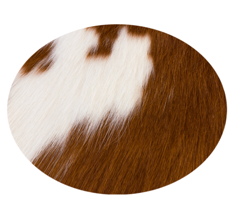Animal print vinyl rug with cowhide design - TenStickers