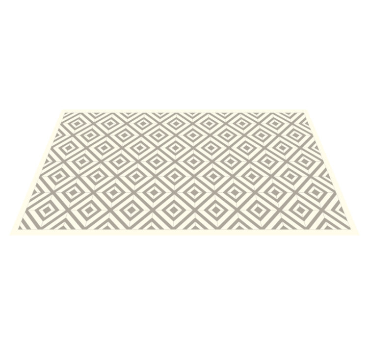 DIAMOND INSPIRATION geometric vinyl rug - TenStickers