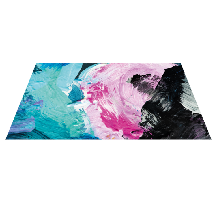 Splash of colour vinyl rug - TenStickers