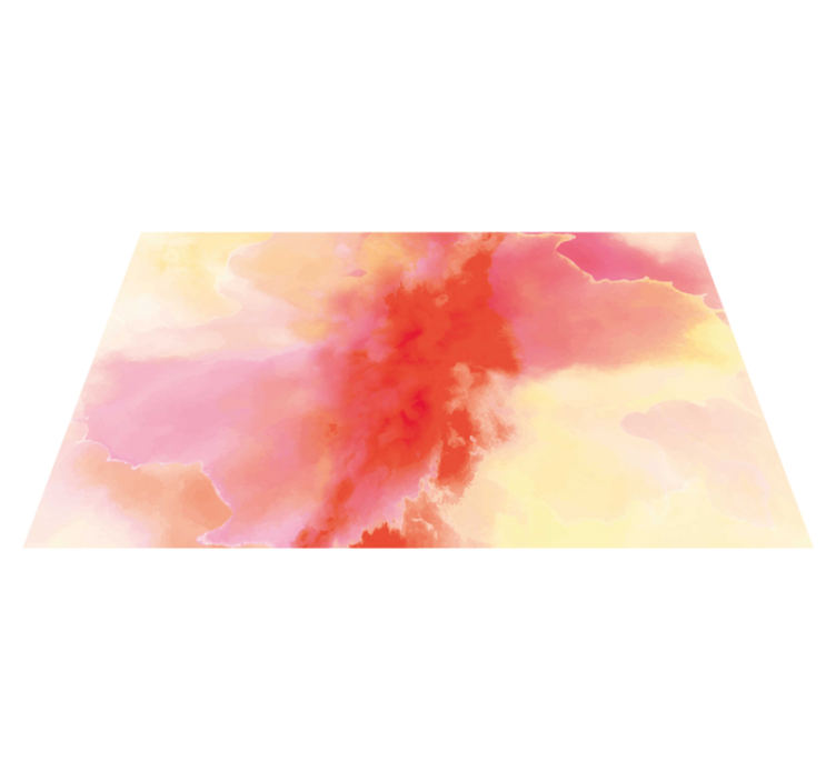 Vibrant Abstract Hues vinyl rug - TenStickers