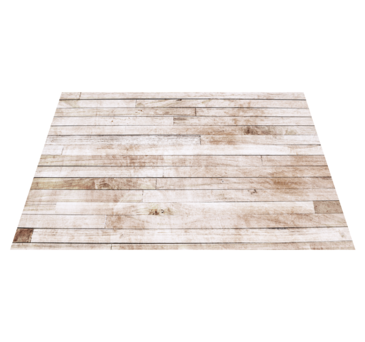 Light planks effect wood vinyl rug - TenStickers
