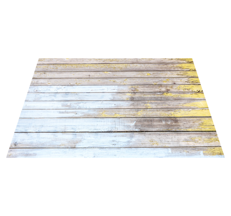 Distressed Plank Surface wood vinyl rug - TenStickers