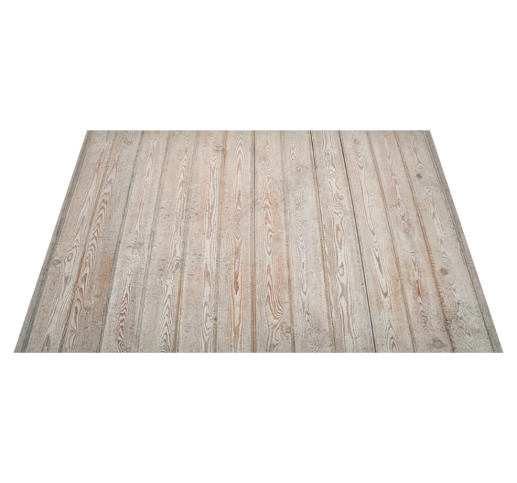 Wood vinyl rug in light brown planks - TenStickers
