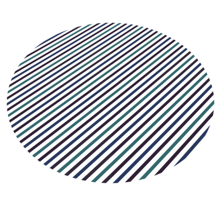 Grey and green stripes vinyl rug - TenStickers