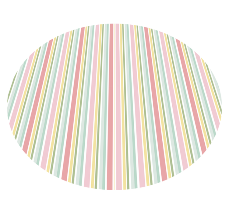 Stripes vinyl rug vibrant striped design - TenStickers