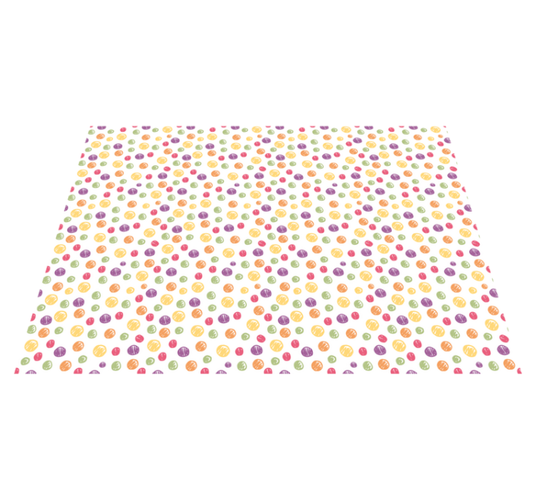 Colorful Polka Dots vinyl rug - TenStickers
